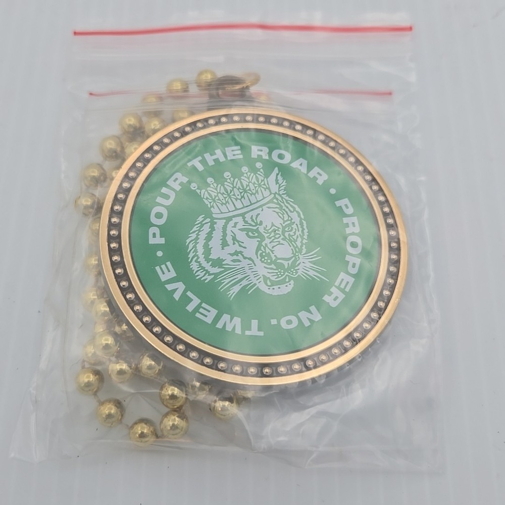 Proper Twelve Irish Whiskey‎ Mardi Gra Beads With Medallion
